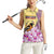 Venezuela Women Sleeveless Polo Shirt with National Bird Orchid Flower Coat of Arms Spirit