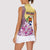 Venezuela Women Sleeveless Polo Shirt with National Bird Orchid Flower Coat of Arms Spirit