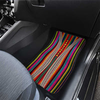 Venezuela Car Mats with Andean Multicolor Woven Textile Stripe Spirit