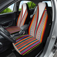 Venezuela Car Seat Cover with Andean Multicolor Woven Textile Stripe Spirit