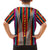 Venezuela Family Matching Summer Maxi Dress and Hawaiian Shirt with Andean Multicolor Woven Textile Stripe Spirit