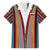 Venezuela Family Matching Summer Maxi Dress and Hawaiian Shirt with Andean Multicolor Woven Textile Stripe Spirit