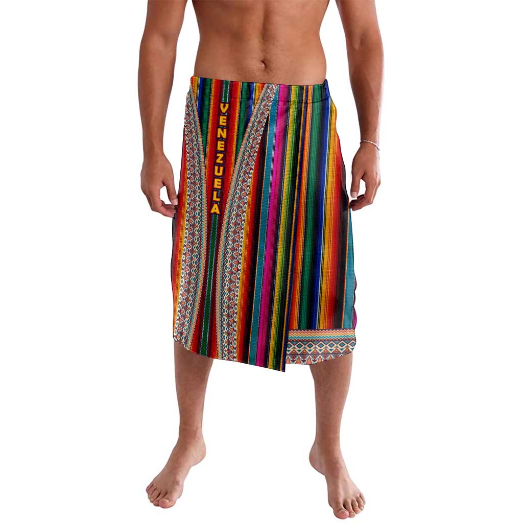 Venezuela Lavalava with Andean Multicolor Woven Textile Stripe Spirit