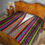Venezuela Quilt with Andean Multicolor Woven Textile Stripe Spirit