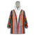 Venezuela Wearable Blanket Hoodie with Andean Multicolor Woven Textile Stripe Spirit