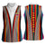 Venezuela Women Sleeveless Polo Shirt with Andean Multicolor Woven Textile Stripe Spirit