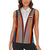 Venezuela Women Sleeveless Polo Shirt with Andean Multicolor Woven Textile Stripe Spirit