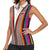 Venezuela Women Sleeveless Polo Shirt with Andean Multicolor Woven Textile Stripe Spirit