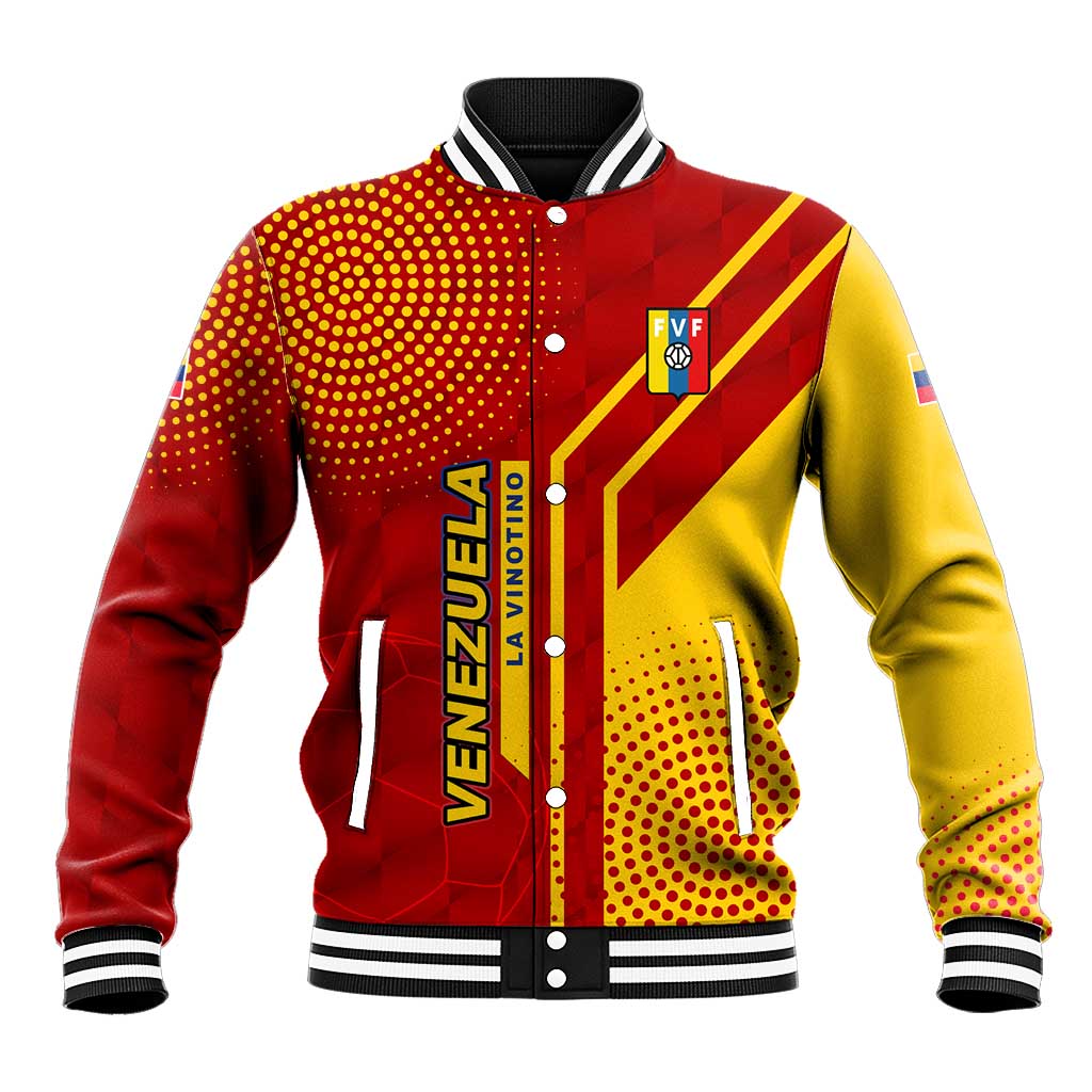 Venezuela Baseball Jacket with La Vinotinto Football Federation Red Yellow Spirit