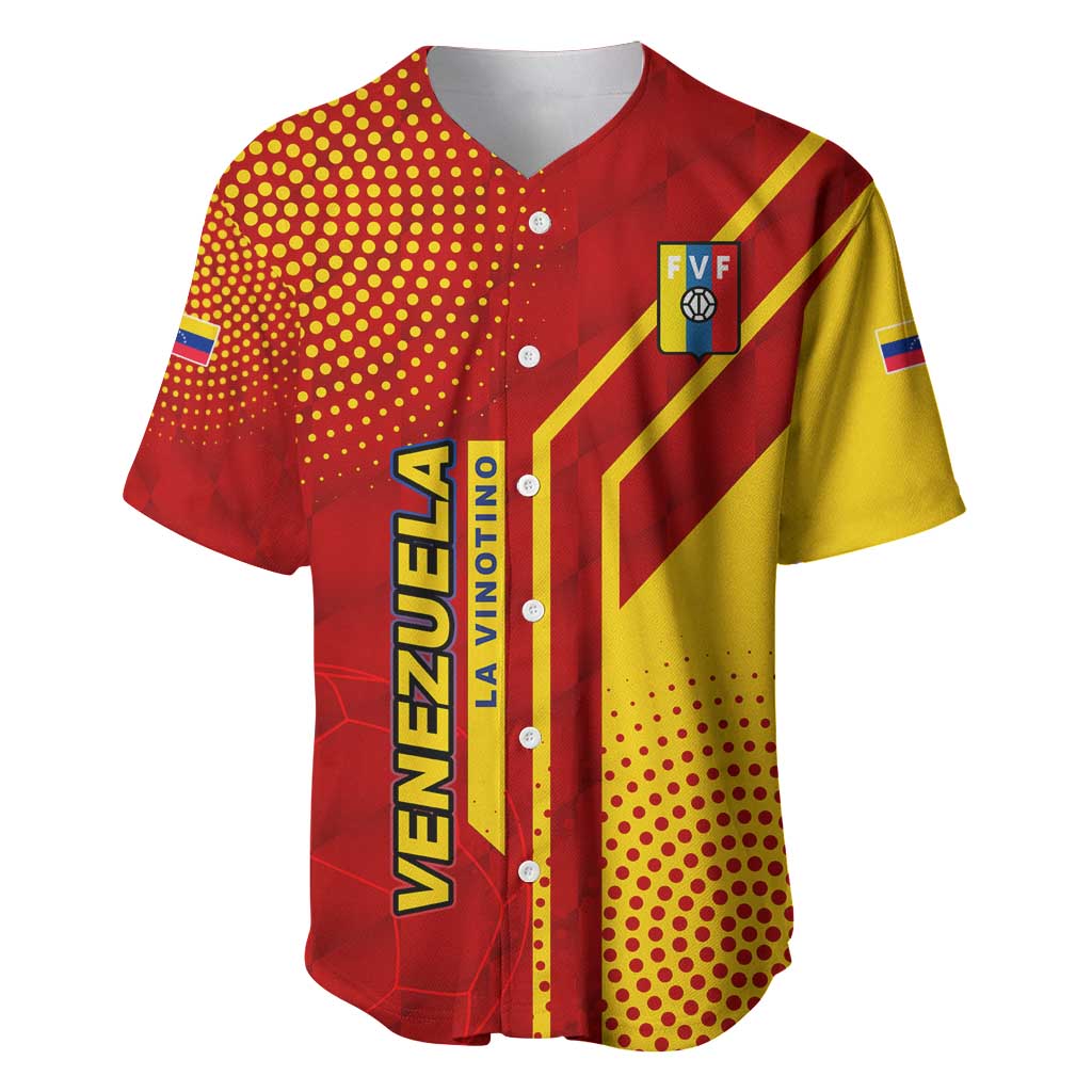 Venezuela Baseball Jersey with La Vinotinto Football Federation Red Yellow Spirit