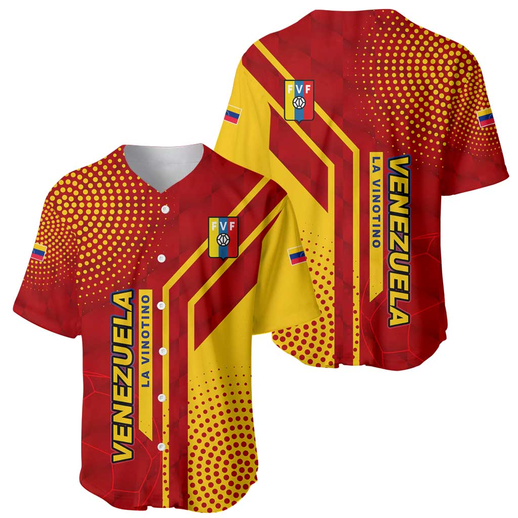Venezuela Baseball Jersey with La Vinotinto Football Federation Red Yellow Spirit