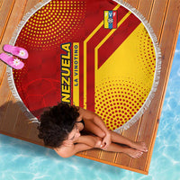 Venezuela Beach Blanket with La Vinotinto Football Federation Red Yellow Spirit