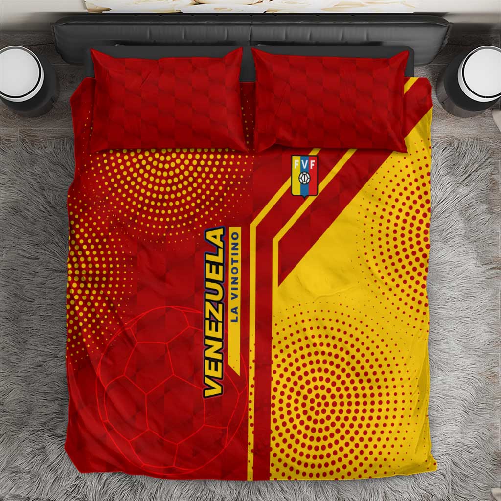 Venezuela Bedding Set with La Vinotinto Football Federation Red Yellow Spirit