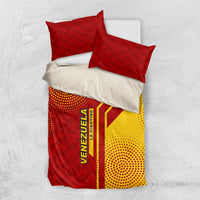 Venezuela Bedding Set with La Vinotinto Football Federation Red Yellow Spirit