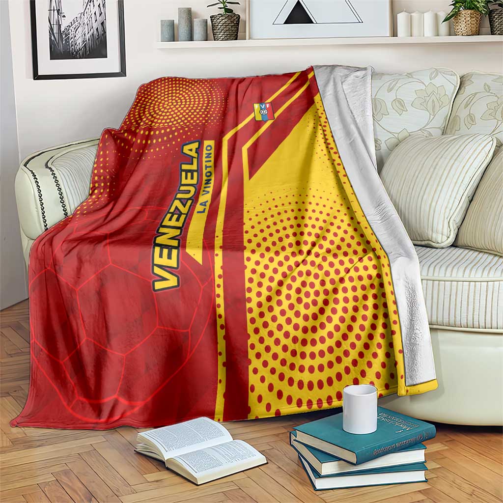 Venezuela Blanket with La Vinotinto Football Federation Red Yellow Spirit