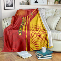 Venezuela Blanket with La Vinotinto Football Federation Red Yellow Spirit