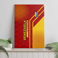 Venezuela Canvas Wall Art with La Vinotinto Football Federation Red Yellow Spirit