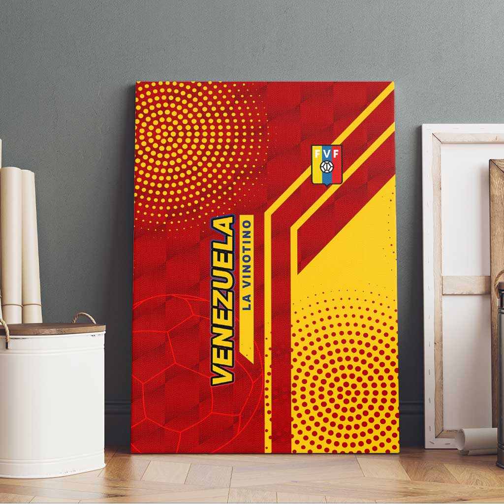 Venezuela Canvas Wall Art with La Vinotinto Football Federation Red Yellow Spirit