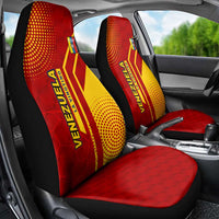 Venezuela Car Seat Cover with La Vinotinto Football Federation Red Yellow Spirit