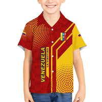 Venezuela Family Matching Puletasi and Hawaiian Shirt with La Vinotinto Football Federation Red Yellow Spirit