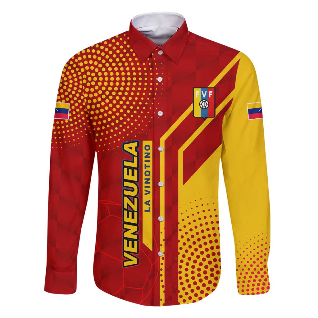 Venezuela Family Matching Short Sleeve Bodycon Dress and Hawaiian Shirt with La Vinotinto Football Federation Red Yellow Spirit