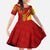 Venezuela Family Matching Summer Maxi Dress and Hawaiian Shirt with La Vinotinto Football Federation Red Yellow Spirit