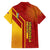 Venezuela Family Matching Summer Maxi Dress and Hawaiian Shirt with La Vinotinto Football Federation Red Yellow Spirit