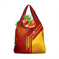 Venezuela Grocery Bag with La Vinotinto Football Federation Red Yellow Spirit