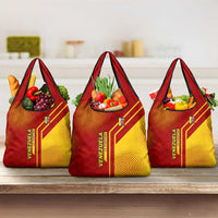Venezuela Grocery Bag with La Vinotinto Football Federation Red Yellow Spirit