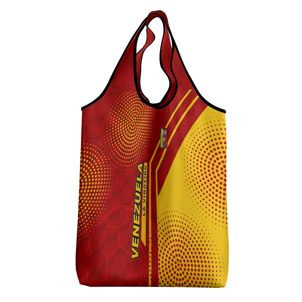 Venezuela Grocery Bag with La Vinotinto Football Federation Red Yellow Spirit