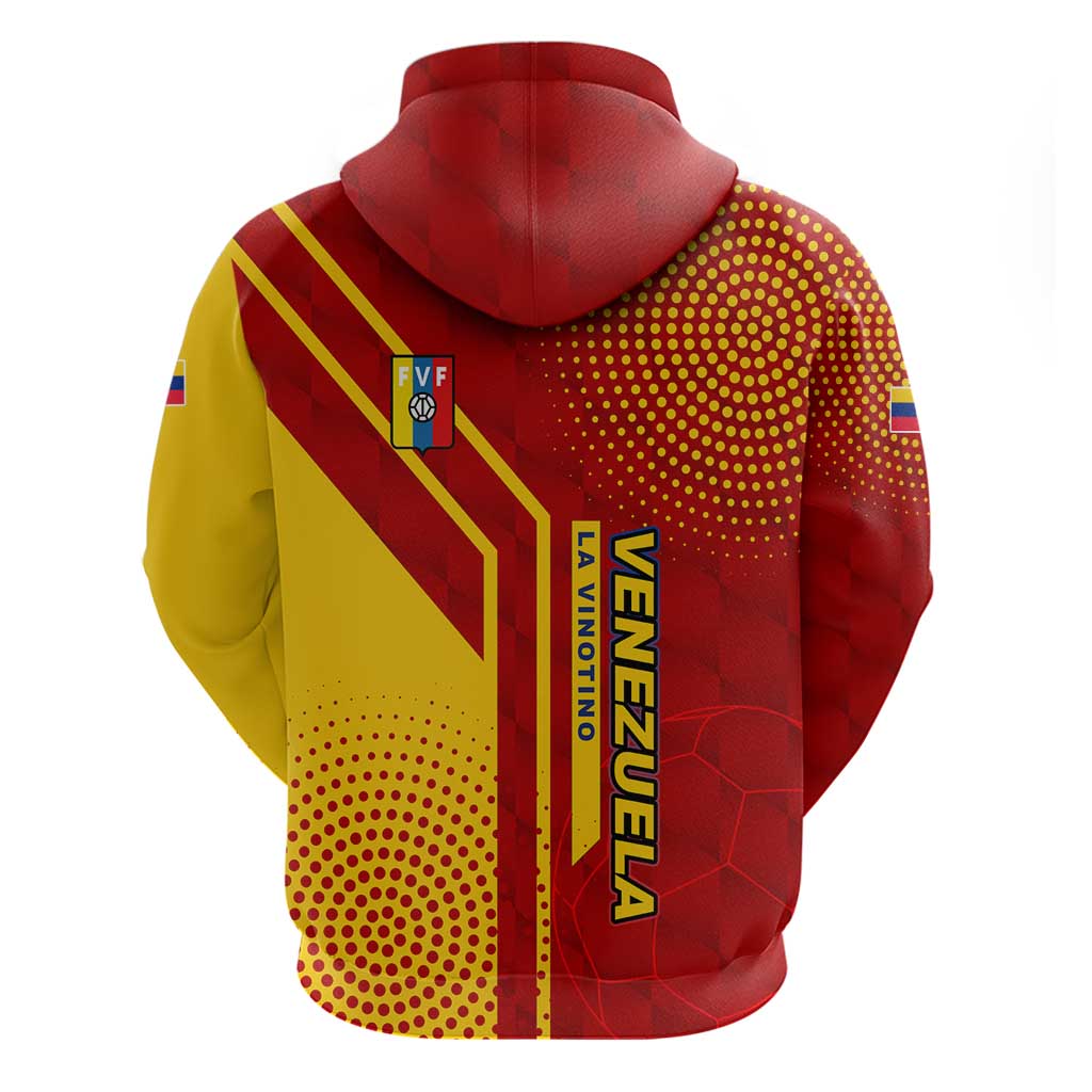 Venezuela Hoodie with La Vinotinto Football Federation Red Yellow Spirit