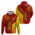Venezuela Hoodie with La Vinotinto Football Federation Red Yellow Spirit