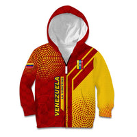 Venezuela Kid Hoodie with La Vinotinto Football Federation Red Yellow Spirit