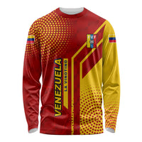 Venezuela Long Sleeve Shirt with La Vinotinto Football Federation Red Yellow Spirit