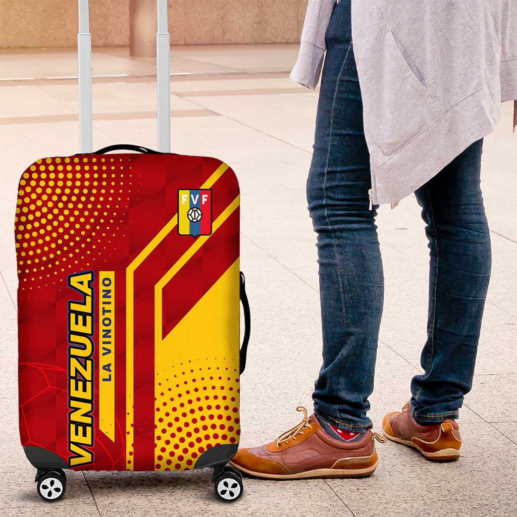 Venezuela Luggage Cover with La Vinotinto Football Federation Red Yellow Spirit