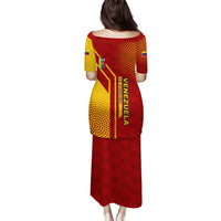 Venezuela Puletasi with La Vinotinto Football Federation Red Yellow Spirit