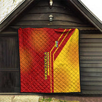 Venezuela Quilt with La Vinotinto Football Federation Red Yellow Spirit