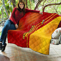 Venezuela Quilt with La Vinotinto Football Federation Red Yellow Spirit