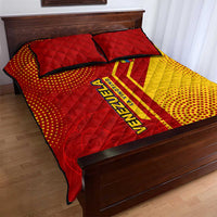 Venezuela Quilt Bed Set with La Vinotinto Football Federation Red Yellow Spirit