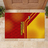 Venezuela Rubber Doormat with La Vinotinto Football Federation Red Yellow Spirit