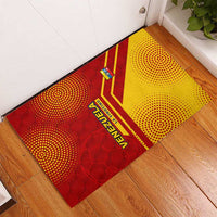 Venezuela Rubber Doormat with La Vinotinto Football Federation Red Yellow Spirit