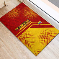 Venezuela Rubber Doormat with La Vinotinto Football Federation Red Yellow Spirit