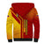 Venezuela Sherpa Hoodie with La Vinotinto Football Federation Red Yellow Spirit
