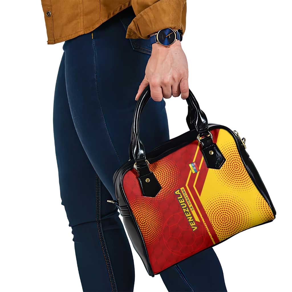 Venezuela Shoulder Handbag with La Vinotinto Football Federation Red Yellow Spirit