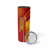 Venezuela Skinny Tumbler with La Vinotinto Football Federation Red Yellow Spirit