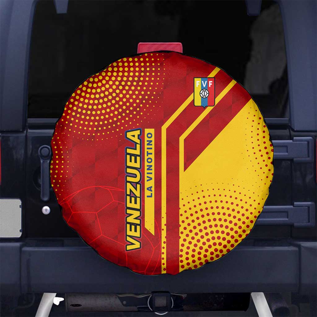 Venezuela Spare Tire Cover with La Vinotinto Football Federation Red Yellow Spirit
