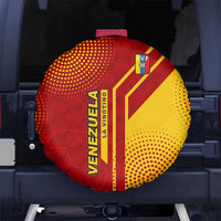 Venezuela Spare Tire Cover with La Vinotinto Football Federation Red Yellow Spirit