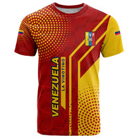 Venezuela T Shirt with La Vinotinto Football Federation Red Yellow Spirit