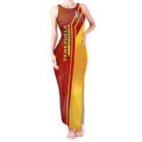 Venezuela Tank Maxi Dress with La Vinotinto Football Federation Red Yellow Spirit