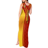 Venezuela Tank Maxi Dress with La Vinotinto Football Federation Red Yellow Spirit
